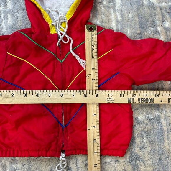 1960s Vintage Nylon Baby Hooded Windbreaker Jacket Size 25 months - Picture 2 of 5